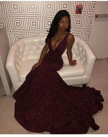 Black Girl Prom Dress, Mermaid Party Dress HZ1023